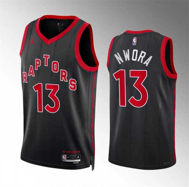 Men's Toronto Raptors #13 Jordan Nwora Black Statement Edition Stitched Basketball Jersey Dzhi,We sell and wholesale Men's Toronto Raptors #13 Jordan Nwora Black Statement Edition Stitched Basketball Jersey Dzhi on line form chian!
